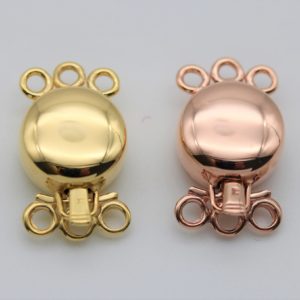 Round smooth clasp for multi-wire