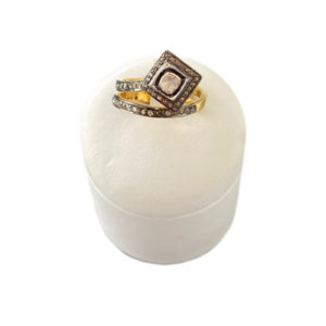 Diamond ring in silver 925