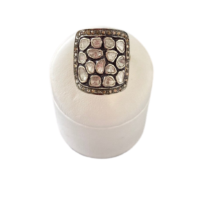 Anello in ag 925 con diamanti