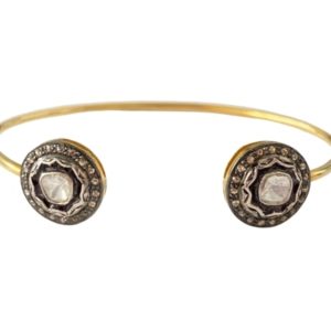 Diamond bangle in silver 925