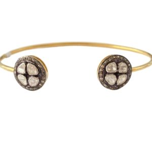 Diamond bangle in silver 925