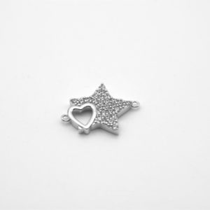 Star charm with zircons