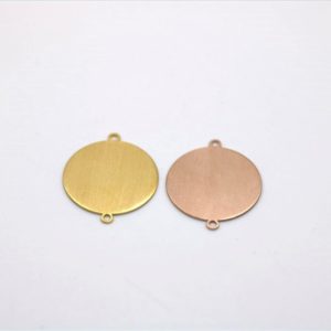 Satin charm round shape