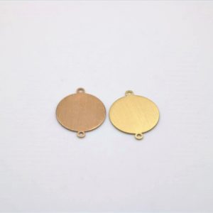 Satin charm round shape