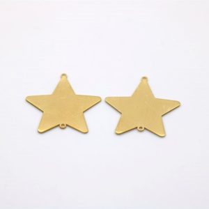 Star-shaped satin charm