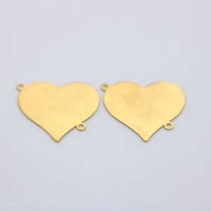 Charm satinato a cuore