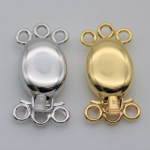 Oval smooth clasp for multi-wire