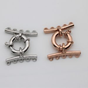 Spring clasp for multi-wire