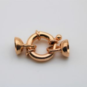 Spring clasp with cup