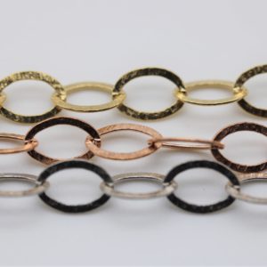 Smooth oval flat chain