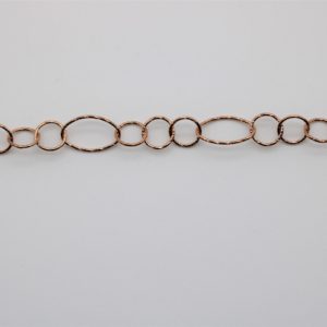 Round and oval diamond-coated chain