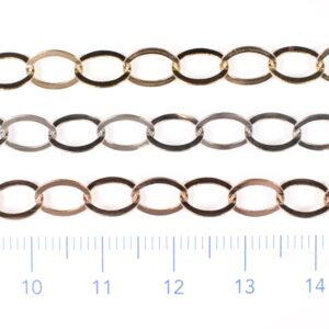 Smooth oval flat chain