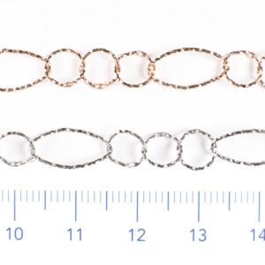 Catena diamantata ovale e tonda concatenata