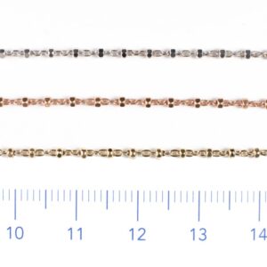 Chain with faceted sphere