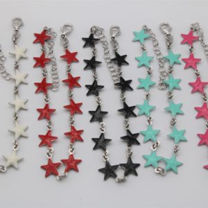 Bracelet with enameled stars