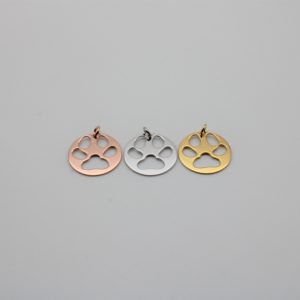 Dog paw pendant