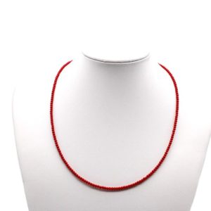 Necklace with coral paste Ø 2 mm