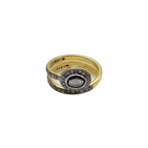 Diamond ring in silver 925