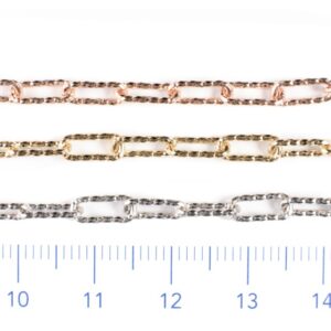 Catena rettangolare diamantata