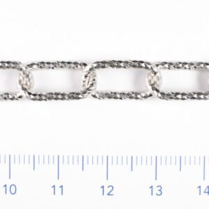 Catena ovale diamantata