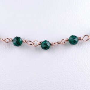 Catena a rosario con malachite